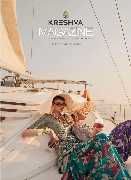 Magazine By Kreshva Georgette Printed Sarees Bulk Orders In India